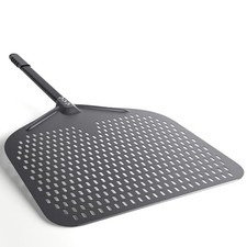 Perforated Pizza Peel Aluminium Pizza Paddle, Large Pizza peel for Baking 16"
