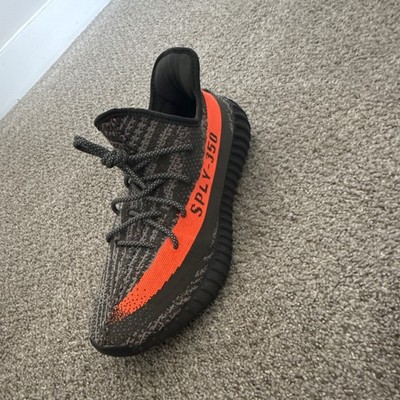 adidas Yeezy Boost 350 V2 Carbon Beluga Low Top HQ7045 Gray Orange Black