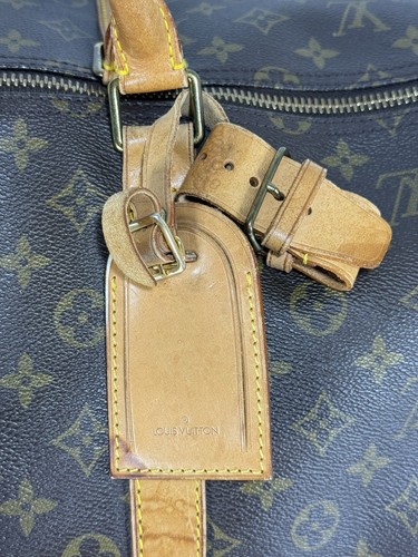 Louis Vuitton Keepall Bandoulière 55 LV Monogram Canvas Brown Duffle Travel Bag - Picture 14 of 24