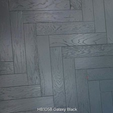 SALE PRICE £26.99psm!! Herringbone Engineered Wood Flooring Galaxy Black