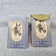 Vtg Redi-Slip Playing Cards Horse Protrait Bold Venture Paoli PA Conestoga Mill