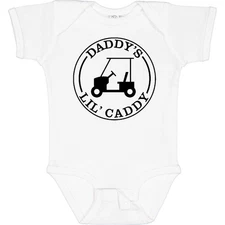 Inktastic Daddy's Lil Caddy Baby Bodysuit Daddy Father Fathers Day 2016 Golf Dad