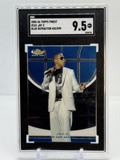 2005-06 Finest Jay-Z RC #101 Blue Refractor #433/599 SGC 9.5 MINT+