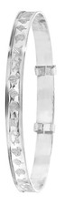 925 Sterling Silver Baby Bangle - 4cm 232567U