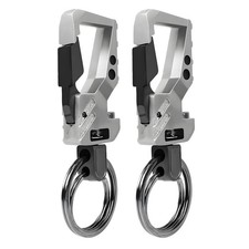 Smlbjute 2 Pack Heavy Duty Metal Keychains Opener Clip Car Key Chains With 2 ... Smlbjute 2 Pack Heavy Duty Metal Keychains Opener Clip Car Key Chains With 2 ...