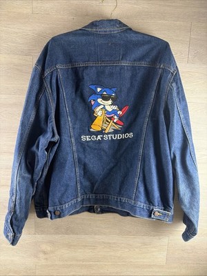 Sega Studios Sonic Employee Levi Strauss Denim Jacket VTG Made USA 70506-0216 54