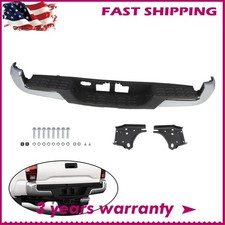 Chrome Steel Rear Bumper Assembly Wo Sensor Holes For 2016-2023 Toyota Tacoma Chrome Steel Rear Bumper Assembly Wo Sensor Holes For 2016-2023 Toyota Tacoma