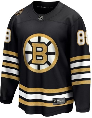 Boston Bruins David Pastrnak Trikot 50 schwarz Home Centennial 100th Anniversary - Bild 2 von 3