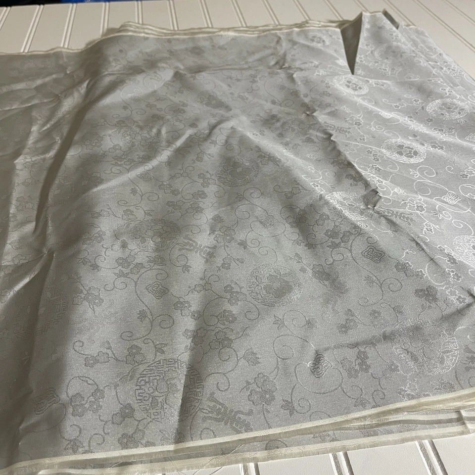 SILK SILVER, FABRIC 7 Yards x 22 Inches Wide or 252 Inches x 22 Wide - Image 4 of 4