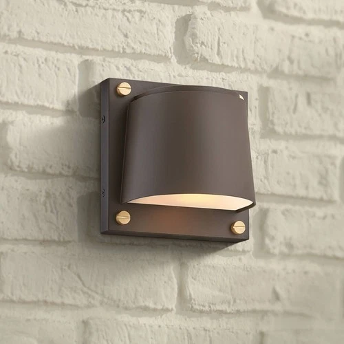 Hinkley Scout 6 1/2" High Architectural Bronze LED Outdoor Wall Light - Picture 1 of 3