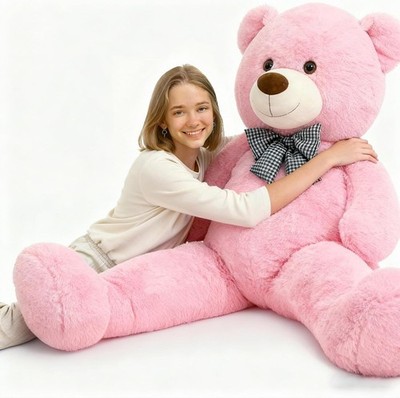 Big Pink Teddy Bear 47 Inch Giant Teddy Bear 4ft Tall, Stuffed Animal for Girls
