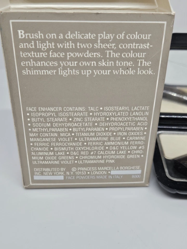 Prince Marcella BORGHESE Illusione Enhancing Face Powders CANDLELIGHT .18 oz - Image 4 of 4