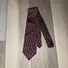 Vintage Christian Dior Monsieur Res Silk Tie Geometric Pattern Made in USA 56"