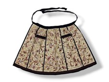 YSL Kitchen Apron Cream Color Paisley Pattern