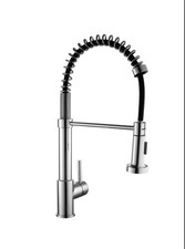 Quality Kitchen Taps with Pull Out Spray Dual Lever Kitchen Tap Chrome Sink Mixe