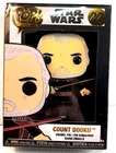Funko POP Star Wars Count Dooku #22 Enamel Pin Removeable Stand