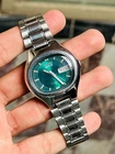 Seiko Actus Automatic Green Dial Day-Date Rare Vintage Men's Watch Japan Made