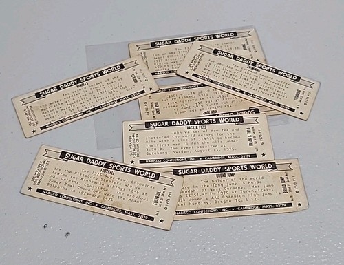 1976 NABISCO SUGAY DADDY SPORTSWORLD 7 CARDS LOT - Picture 2 of 2