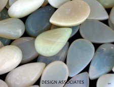 AUSTRALIAN OPAL 8x5 MM PEAR CABOCHON WHITE COLOR ALL NATURAL 10 FULL CARATS
