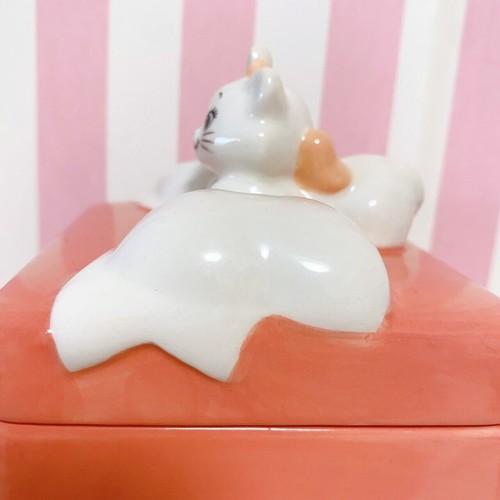 Tokyo Disney Resort Store Marie Accessory Case Pottery Pink Kawaii Rare TDR JP - Picture 4 of 24