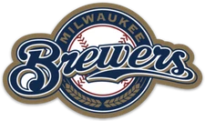 Milwaukee Brewers Classic Baseball Logo Type MLB Baseball Die-Cut MAGNET