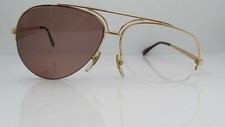 Vintage Cottet 777 Gold Pilot Half Rim USA Sunglasses FRAMES ONLY