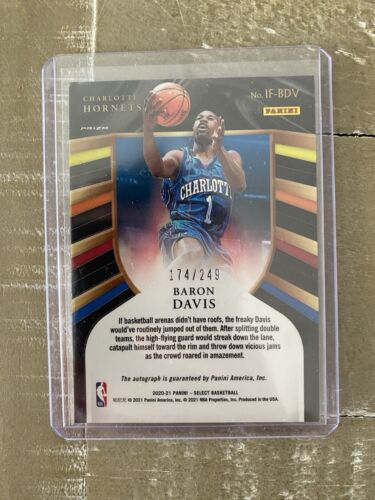 Baron Davis NBA Panini Select In Flight Auto Autograph #/249 - Picture 2 of 2