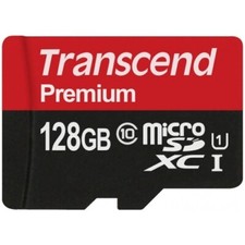 For Samsung Galaxy A14 A54 Transcend 128GB Memory Card High Speed MicroSD Class