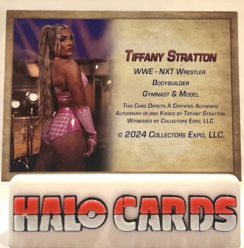 WWE COLLECTORS EXPO TIFFANY STRATTON AUTOGRAPH KISS CARD - 第 2/2 張圖片