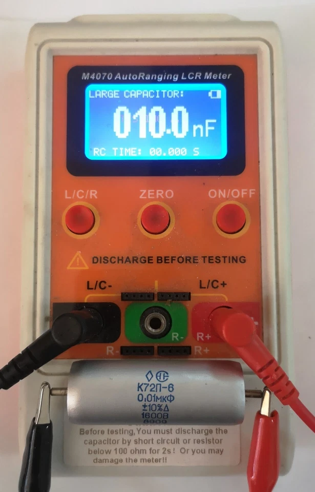 0.01uF 1600V K72P-6 К72П-6 Military PTFE teflon Film Capacitor Audio Hi End 1pc. - Image 2 of 4