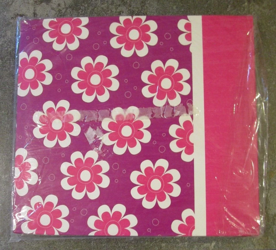 Álbum de recortes encuadernado Pink Flowers 12x12 8 páginas/16 hojas NUEVO Foto 2 de 4