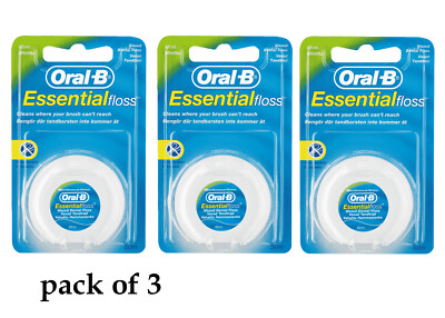 3er-Pack ORAL-B ESSENTIAL NEUWERTIGE SEIDE reinigt, wo Ihre Bürste nicht erreichen kann