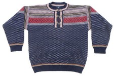 Rare VTG CENTRO Maglia Nordic Fair Isle 1/4 Toggle Snap Sweater 90s Women  s SZ S