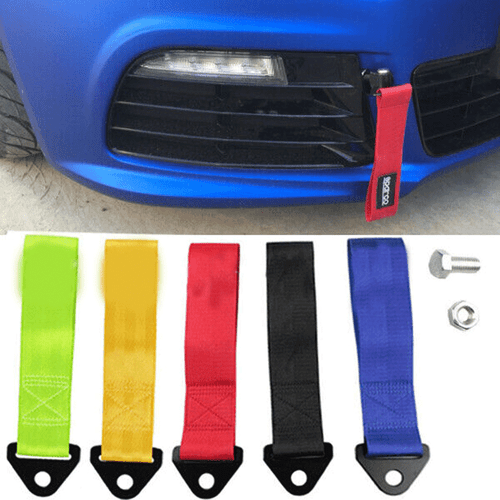 Universal Tow Strap Belt Towing Hook Rope High Strength Nylon For JDM Racing Car - Bild 1 von 18