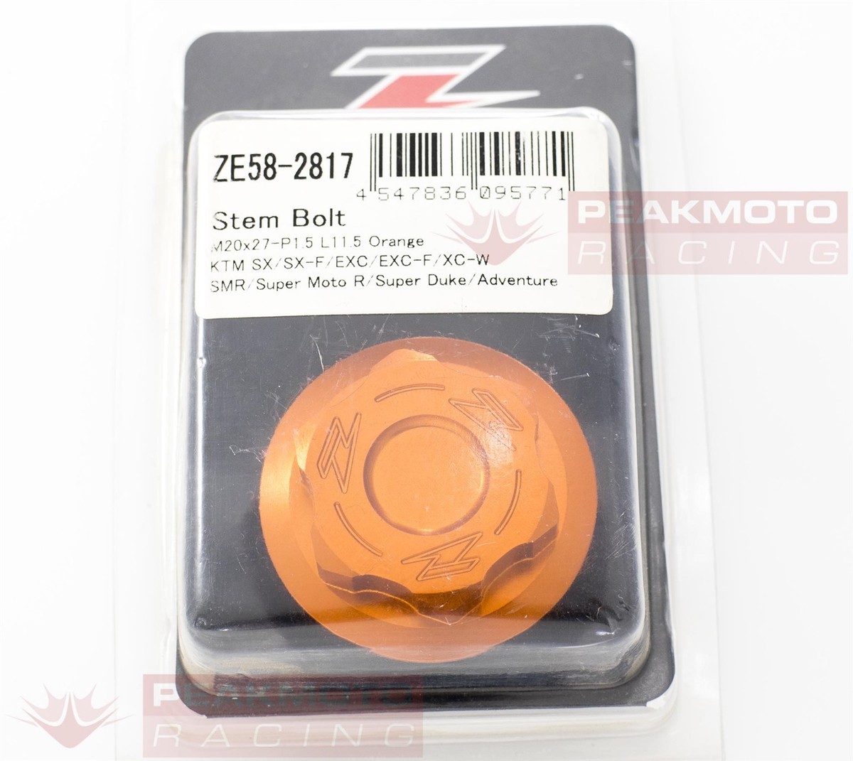 ゆう様5192 Buy ZETA - ZE58-2817 - Steering Stem Nut & Bolt, Orange