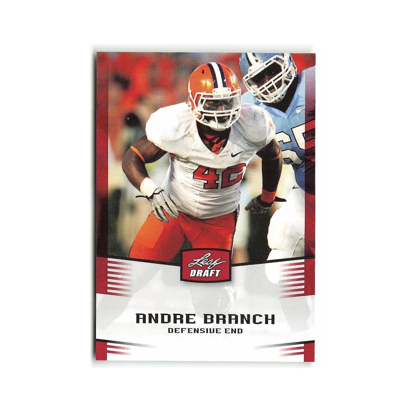 Andre Branch 2012 Leaf Draft #3 Clemson Tigers Football Card NM