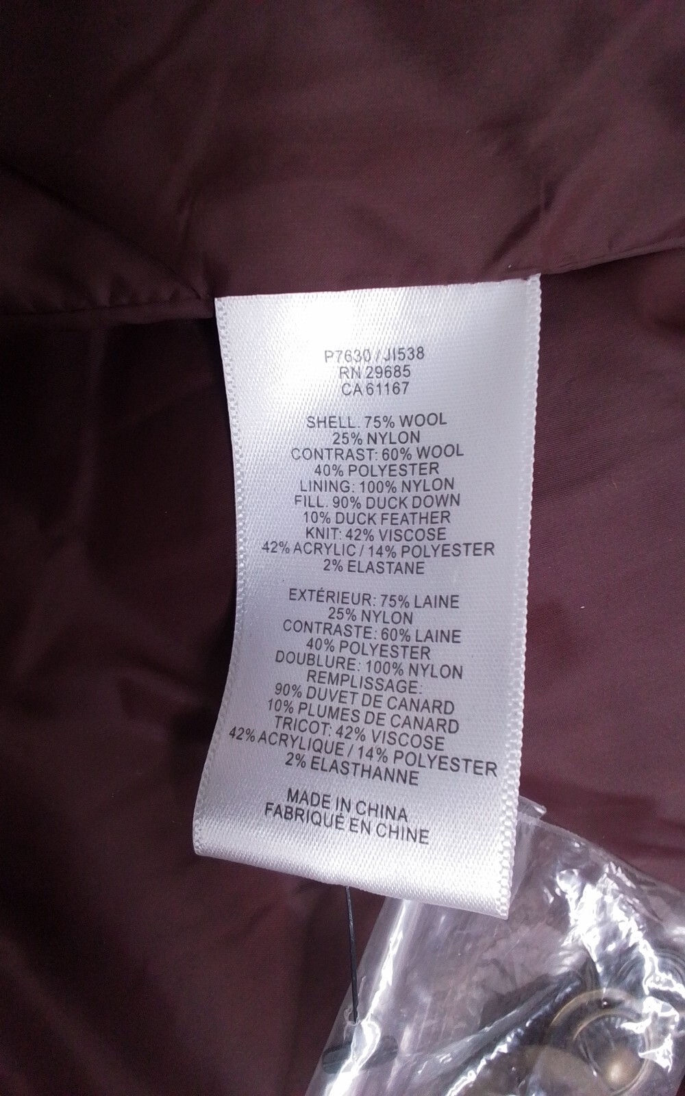 Pendleton Down Jacket Women's Small Oak Brook Woo… - image 11