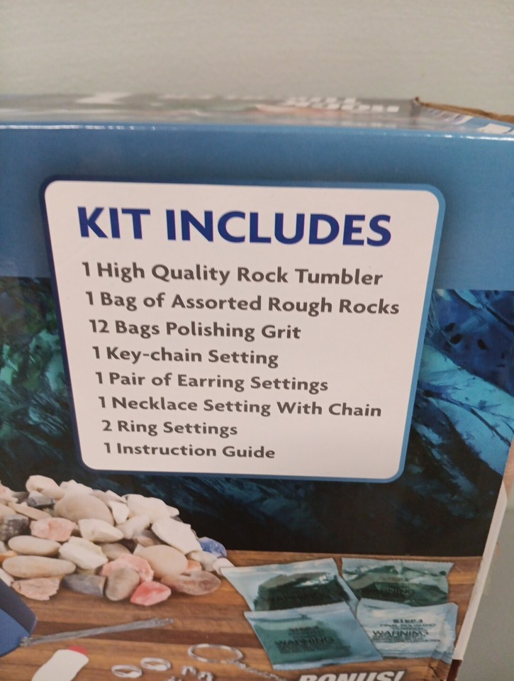 Rock Tumbler Kit, Gem Polisher & Jewelry Maker (Maxx Explore) NIB