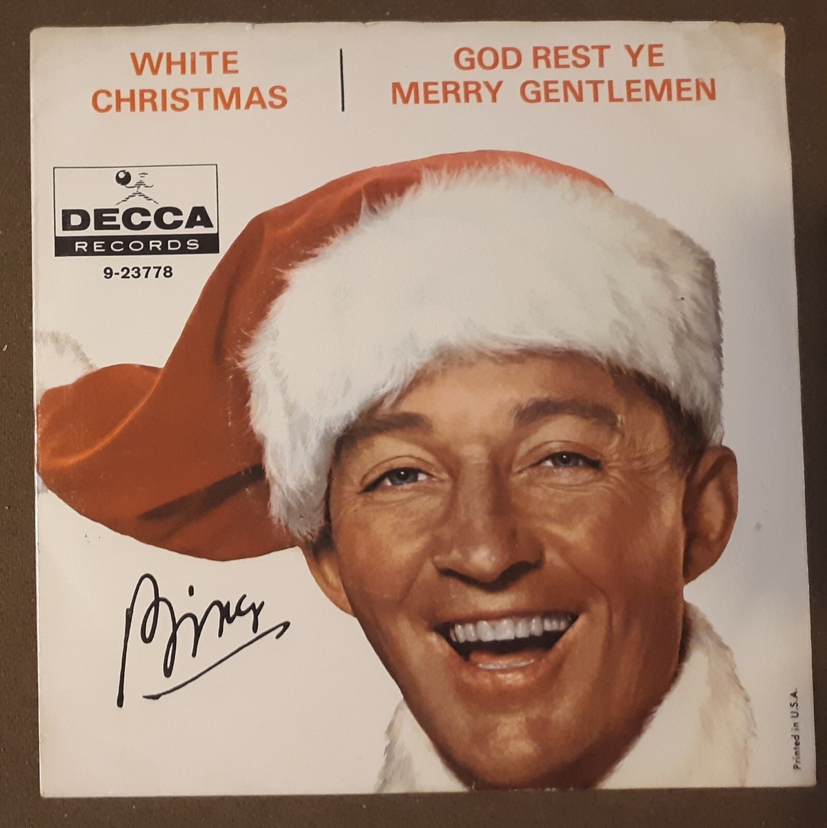 Bing Crosby White Christmas 9-23778 Decca Records 45rpm VINYL LP