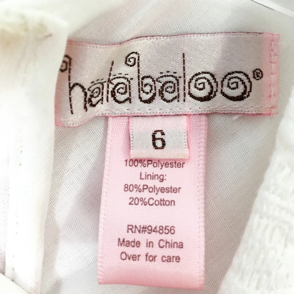 Vestido Halabaloo Niñas Calce Y Acampanado Rosa Blanco Rayas Floral Corte Forrado 6 Foto 3 de 3