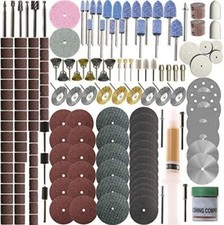 217Pcs Rotary Tool Accessories Kit Dremel Cutting Polishing Attachment Disc Bits