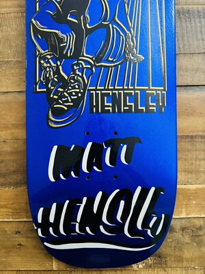 Super Rare H-STREET Matt Hensley Stained Glass Blue Pearl