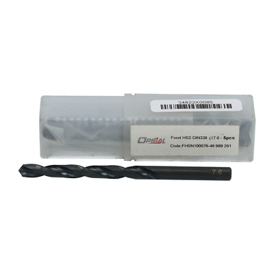 Opsial 49989261 Twist Drill HSS DIN 338 7.6MM New NFP (5pcs)
