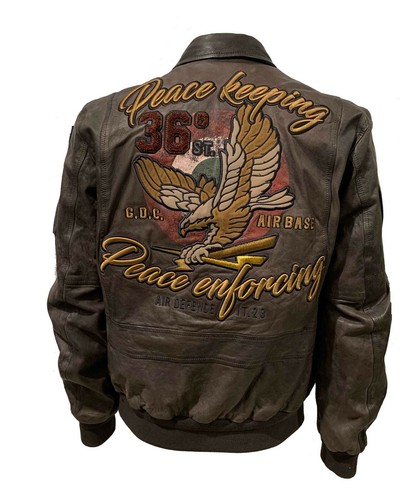 Aeronautica Militare Giubbino pilota PN5010 pelle, Pilota 36o Stormo uomo  giacca | eBay