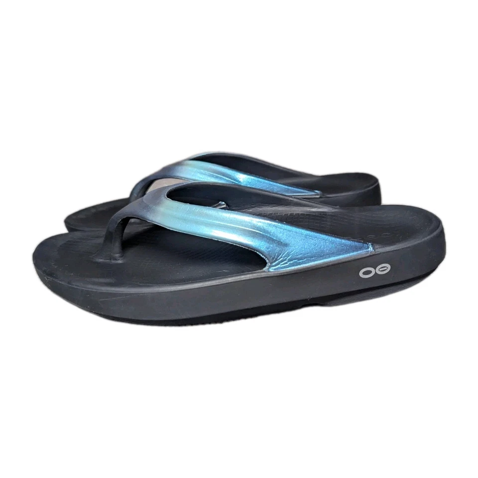 OOFOS OOLala Luxe 丁字裤亚特兰蒂斯女式 W8 码(欧盟 39 码) — 第 2/4 张图片