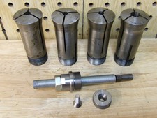 4 Hardinge 5C collets with collet stop Lot 707