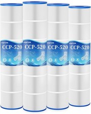 4-Pack CCP520 Pool Cartridges, 130 sq.ft Each...