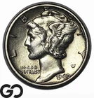1942/41 Mercury Dime *Highly Coveted* RARE Key Date Mint Error, Choice XF++/AU