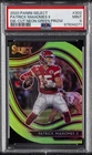 2020 PANINI SELECT DIE-CUT NEON GREEN PRIZM #302 PATRICK MAHOMES II PSA 9