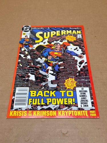 Superman #50 1990 DC Comics Comic Book - Afbeelding 2 van 10